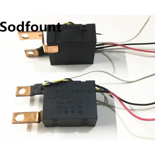 Firemeter relay FJD13-01 magnetic holding relay 9VDC 80A electromagnetic relay card meter electric meter