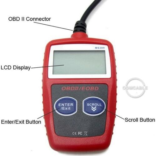 MaxiScan MS309 CAN BUS OBD2 car Code Reader EOBD OBD II Diagnostic Tool MS 309 car Code Scanner with Multi-languages ms 309 tool