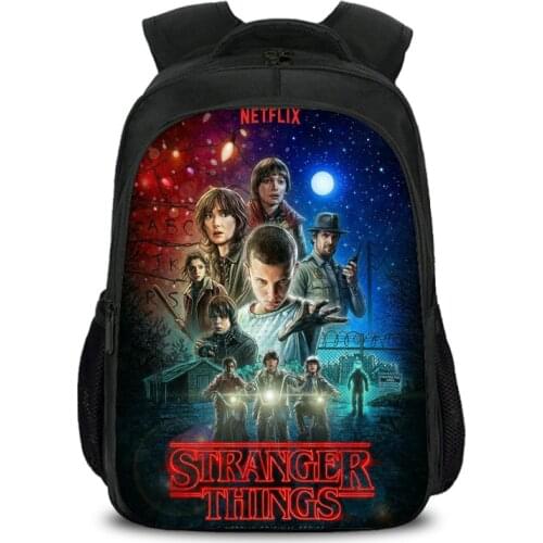 2021 Season 2 Stranger Things School Bags For Teenagers Bookbag Boys Backpack Mochila Kids Schoolbag Stranger Things Student Bag
