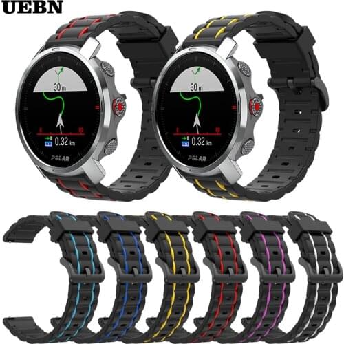 UEBN Sport Silicone Strap For Polar Grit X Wrist Bracelet for POLAR Vantage M POLAR IGNITE Replacement Watchbands