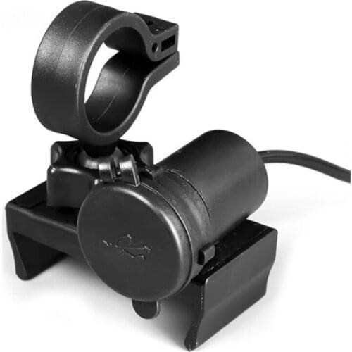 Universal 12V Motorcycle Cell Phone & GPS Mount Holder Grip Clamp with USB Charger 5V/2A For Electric Bicycle Scooter ATV