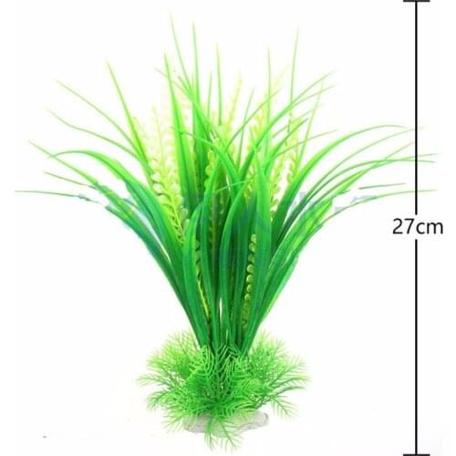 1pcs/lot Hot New 27cm Eco Lovely Green Artificial Simulation Of Water Plants Fish Tank Aquarium Decor Accessoriesion