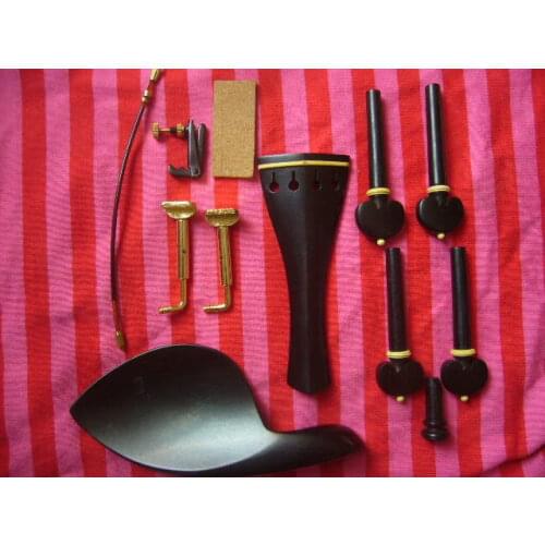 5 sets nice ebony violin fittings 4/4 including all parts ,5 sets selling together violin parts