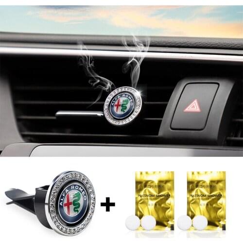 1Set Car Vent Perfume Aroma Diffuser Aromatherapy Clip For Alfa Romeo 159 Giulietta 147 Mito Giulia 156 166 GT Stelvio Tonale 4C