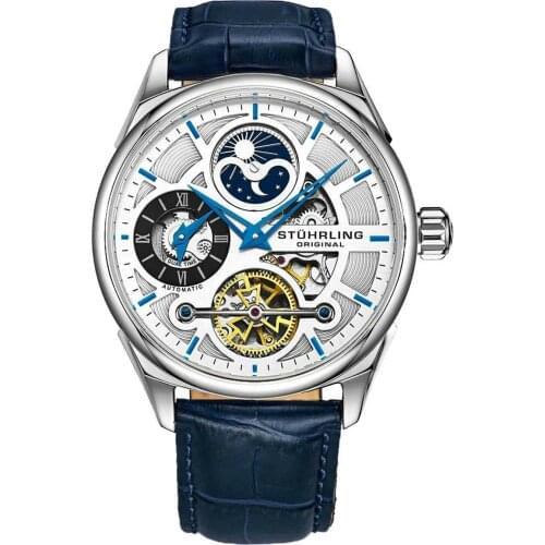 657.01L Stührling 42mm Automatic Mens Wristwatch