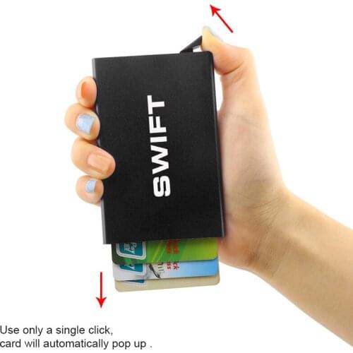 Car Card Holder Wallet New Design Minimalist Blocking Slim Cardholder Anti Protect Clip for Suzuki swift grand vitara sx4 Alto