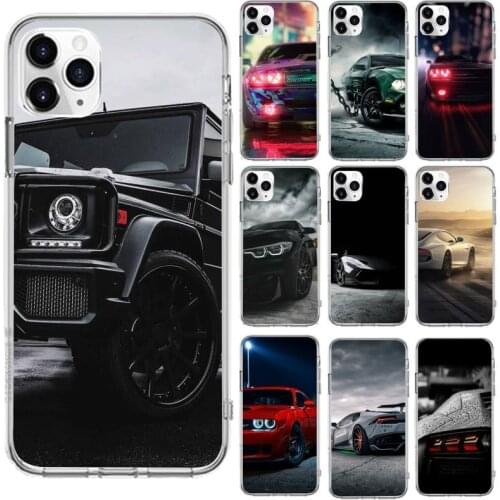 Sports Cars Male Men Phone Case Transparent for iPhone 6 7 8 11 12 s mini pro X XS XR MAX Plus cover funda shell