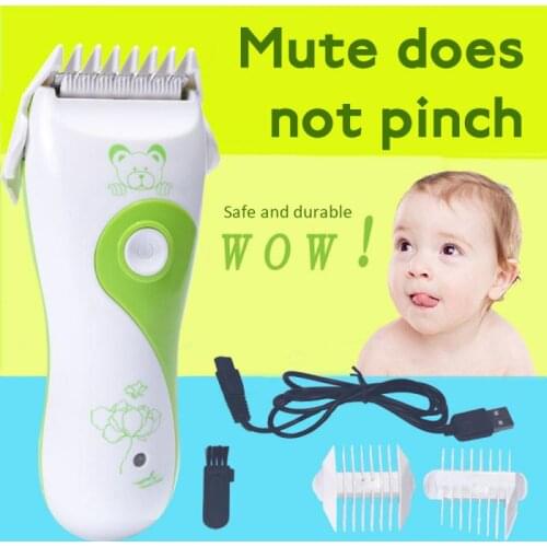 Baby Electric Hair Clipper Rechargeable Low Noise Hair Trimmer Hair Cutting Machine Hair Shaving Combs Children Cutting Tool Hot