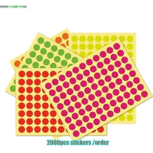 2000label 22sheets 1.3cm Diy Handmade Lipstick Tube Color Paper Digital Marker Sticker Lip Balm Label Bottom Number Writable