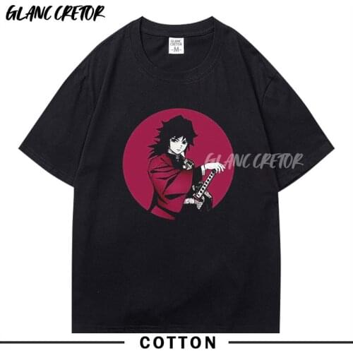Demon Slayer Graphic Mens T-shirt Japan Anime Oversized T Shirt Printed Men Clothing Harajuku Fashion Boyfriend Gift