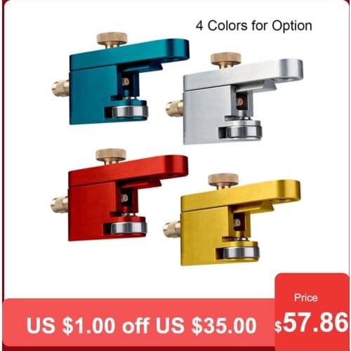 Violin Router Guide Purfling Groover Jig Edge Soundhole Router Guide Tool with Adjustable Screw Violin Making Luthier Tool