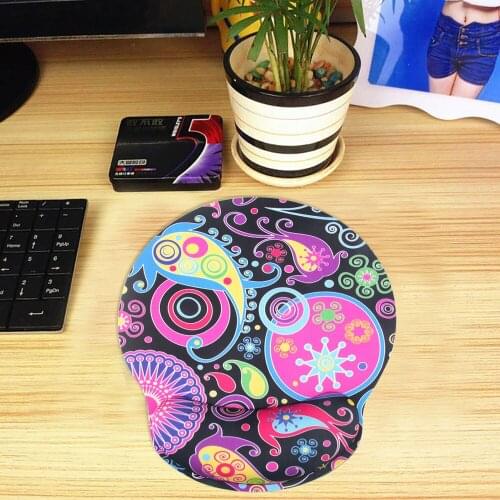 Memory Foam Mouse Pad with Wrist Support, Ergonomic Mouse Pad with Wrist Rest, Non-Slip Rubber Base for Laptop Desktop PC