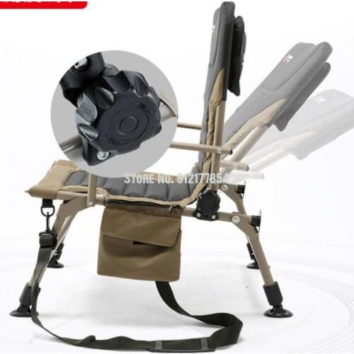Multifunctional new fishing chair liftable seat aluminum alloy ultra-light portable folding chair small fishing chair stool