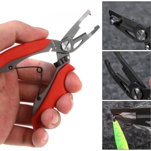 Multi-functional Stainless Steel Fishing Scissors Pliers Line Cutter Lure Bait Remove Hook Tackle