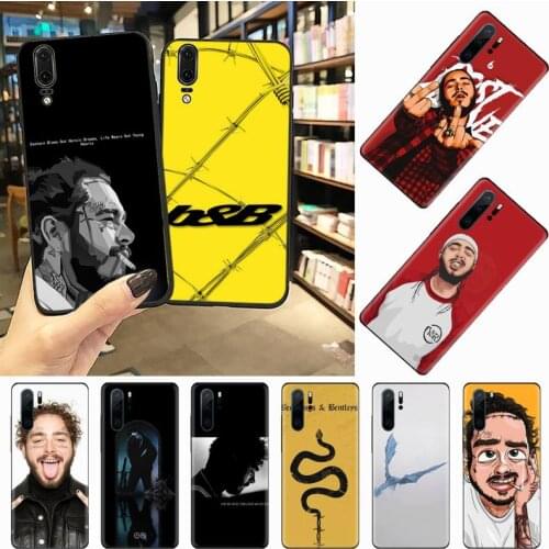 Post Malone Beerbongs fashion Phone Case For Huawei honor Mate P 10 20 30 40 i 9 8 pro x Lite smart 2019 nova 5t