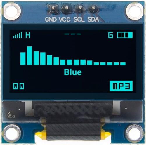 1PCS 4pin 0.96" White/Blue/Yellow blue 0.96 inch OLED 128X64 OLED Display Module 0.96" IIC I2C Communicate for arduino