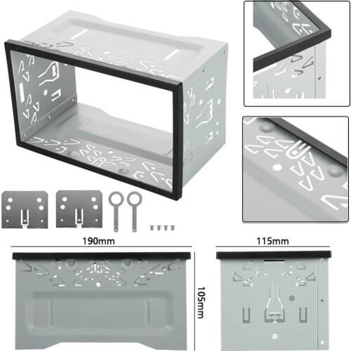 DVD Mounting Frame Kit Double 2 Din Hardware Car Stereo Radio Fascia Frame Automotive Radio Player Box Accessories Universal