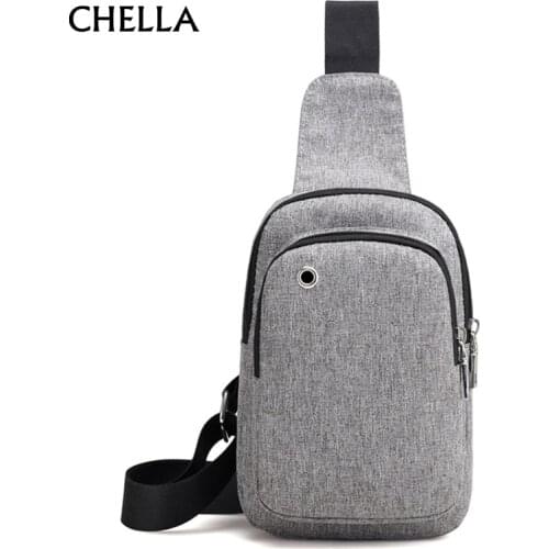 Men Anti Theft Backpack Headphone Hole Women Travel Chest Bag Single Shoulder Boys Girls Chest Bags Sac A Dos Homme Bolsa BP0245