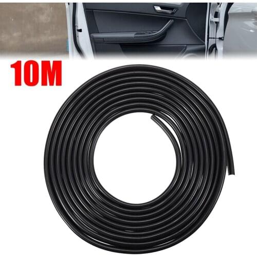 10M Car Door Seal Strips Sticker Rubber Car Door Trunk Lip Edge Seal Protectors Waterproof Anti-Noise Moulding Trim Strips DIY
