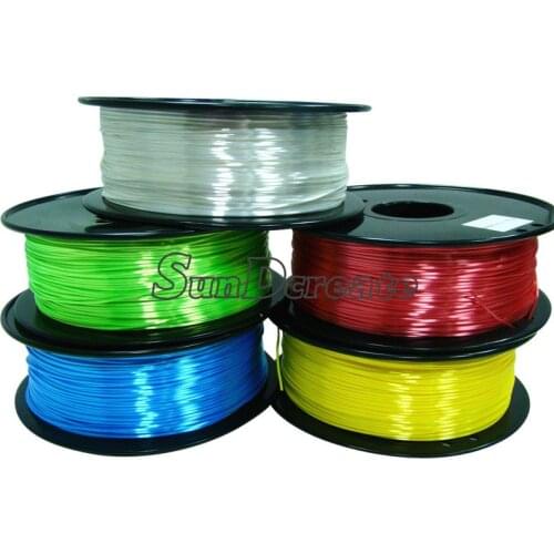 SunDcreate 3D Printer Filament 1kg High Quality Filament 1.75mm Polymer Composite for 3D Printer with Silk Texture