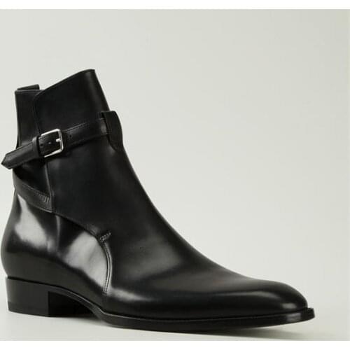 2021 New Artificial PU Leather High Quality Western Boots Retro Classic Autumn and Winter Chelsea Boots Size Shoes 38-48 HC115