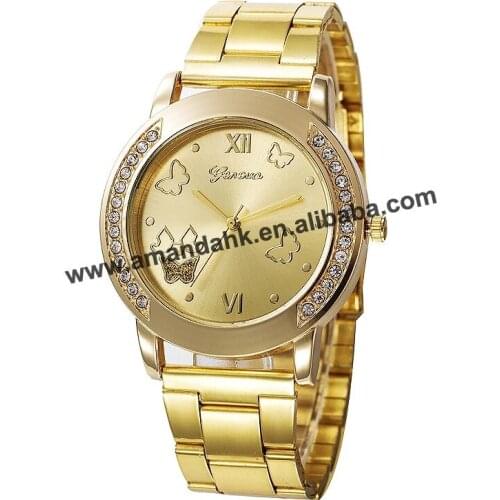 New wholesale alloy watches women hot sale women rhinestone dress watches ladies casual analog quartz wristwatches