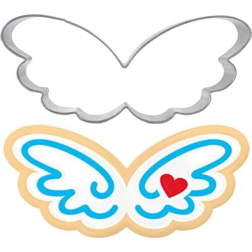 Angla Wing Cookie Cutter Stainless Steel Biscuit Knife Baking Fruit Cut Kitchen Tools Embossing Printing