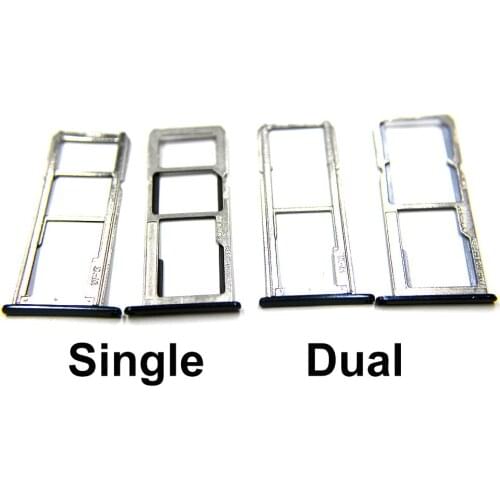 Single /Dual SIM For Motorola Moto G6 Play SIM Card Holder Tray Slot Adapter Socket Replacment Parts