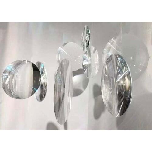 Optical PMMA Plastic Fresnel Lens for Wedding Decoration Exhibition Hall Window Stage Display With Ring Buckle Has Been Punched