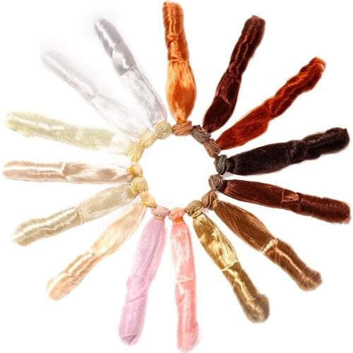 Msiredoll bjd wig Accessories 20*100CM doll hair for 1/3 1/4 1/6 1/12 Gradient Color Natural bjd wig diy Free shipping