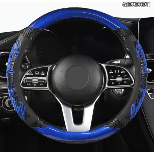 QIEKERETI Microfiber Leather Car Steering Wheel Cover For Volvo XC90 S80 XC60 S90 V70 V50 S40 V60 XC70 V40
