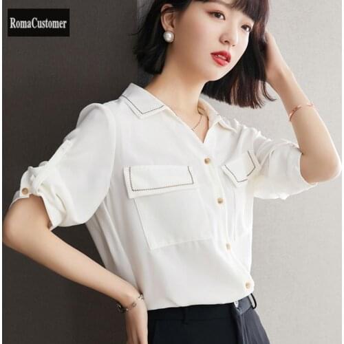 RomaCustomer White Blouses