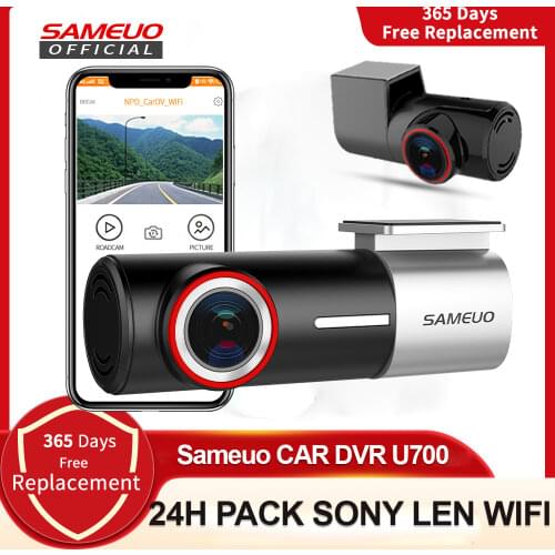 SAMEUO U700 Dash Cam Front and Rear Camera Recorder QHD 1944P Car DVR with 2 cam dashcam WiFi Video Recorder 24H Parking Monitor