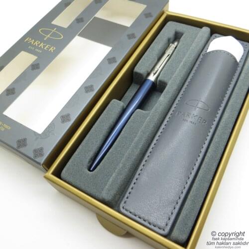 Parker Jotter Blue CT Sheathed Ballpoint Pen | Parker Pen | İsme Special Pen | Gift Pen