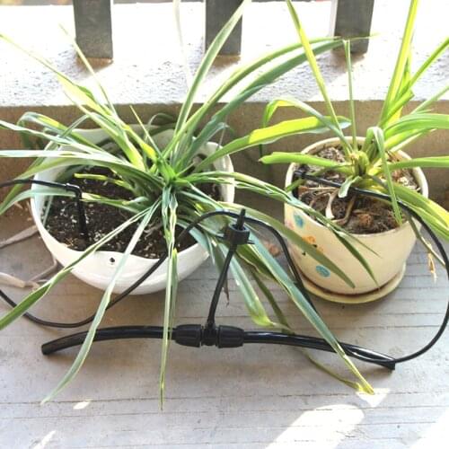 6m 8/11 4/7mm Hose Timer Automatic Drip Irrigation System Balcony Greenhouse Watering Kits For 12 Bonsai Flower Pots Irrigation