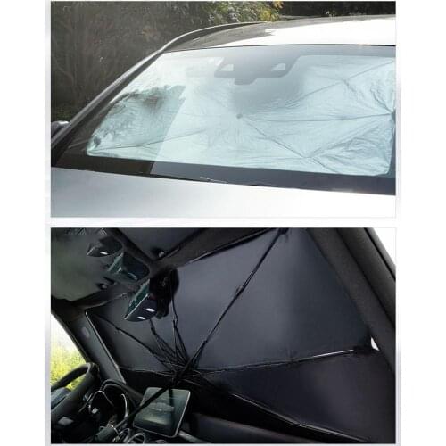 Foldable Car Sun Blind Umbrella Sunshade UV Protection Interior Front Window Sun Shade Cover Car Curtain Windshield Accessories