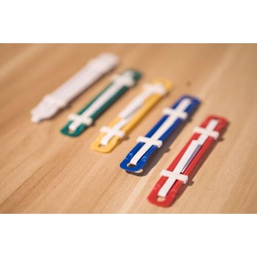 A5/A6/B5/A4 Loose-Leaf Binding Core Inside Page Colored Plastic Binder Folder Containing Paper Core Color Random