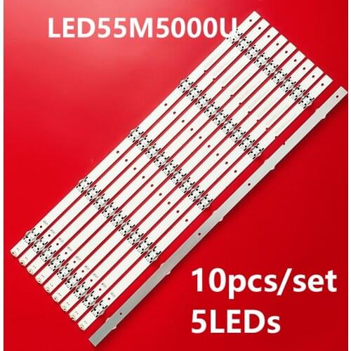 LED Backlight strip 5 lamp for HISENSE 55H6607 LED55M5000U SVH550AL2 SHV550AL3_REV03_5LED SHARP LC-55P6000U LC-55P6000B