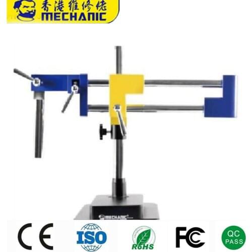 MECHANIC Universal Use Base Strong Flexible Trinocular Double Arm Base For Stereo Zoom Microscope Stage Microscopio Accessories