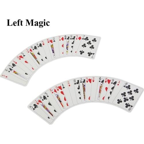 Poker Shift Magic Tricks Playing Cards Change Positions Magic Props Close Up Street Stage Magic Accessary Mentalism Magician