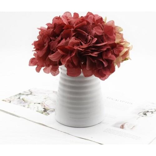 1 piece Artificial Hydrangea Bouquet Wedding Christmas decorations for home New Year Candy box Flower arrangement Potted plants