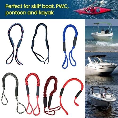 1PC Marine Mooring Rope Boat Bungee Dock Line Anchor Elastic Rope Yacht Boat Accessories Dockline Boats Luggage Lashing Rope