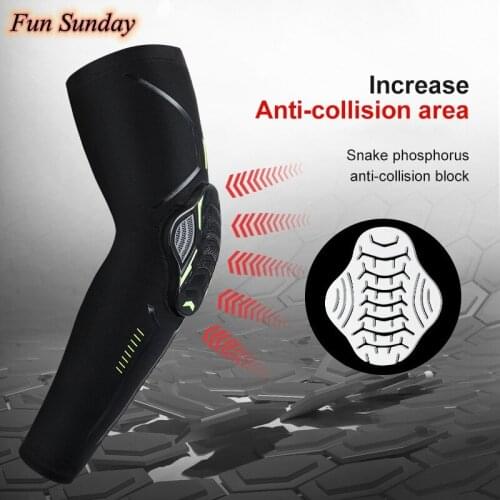 1Pcs Sports Stretch Honeycomb Arm Guard Anti-Collision Pressure Breathable Elbow Cover Pad Fitness Protection Tools