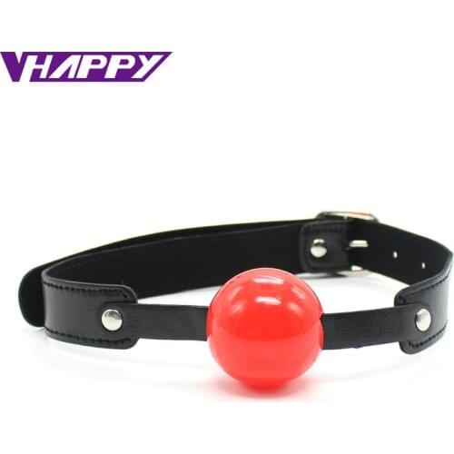 10 pcs/lot Black and Red Hollow solid PU Adjustable Bandage Silicone Ball Mouth Gag Sex Toys Couples Adults Games VP-Mg004024B