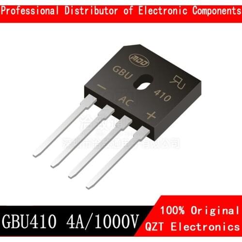 10pcs/lot GBU410 Bridge Rectifier Diode 4A 1000V GBU-4 (SIP-4) Single Phase Full Wave 4 Amp 1000 Volt GBU 410 In Stock