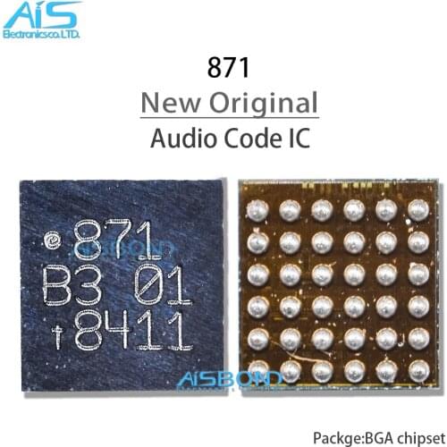2pcs audio code ic 871 ring ic for huawei cellphone audio chip