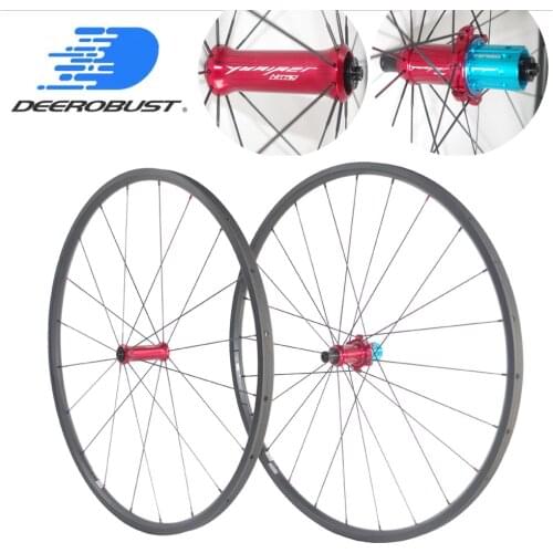 In Stock 985g Yuniper 700c 20mm x 23mm Tubular Road Bike Carbon Wheels Bicycle Wheel set Yuniper Hubs 20 24 holes 3k UD Matte