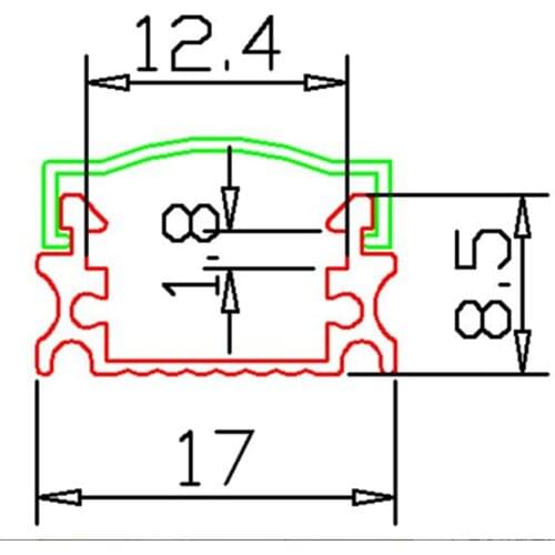 Free Shipping Flat U Style Profile Aluminum LED Channel for LED Strip Light With Opal Diffuser