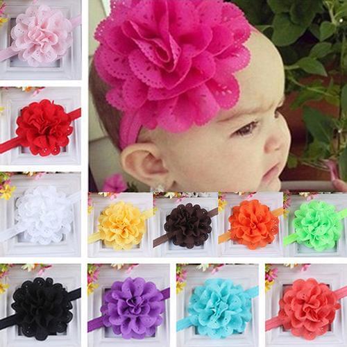 Baby Kids Girls Lace Flower Hairband Headband Dress Up Head band Children hollow flower hair band