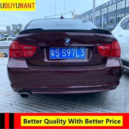 EPFBSQP For BMW E90 3 Series 2005-2011 CS STYLE CARBON FIBER REAR Spoiler Tail Trunk Boot Wing Decoration Car Styling